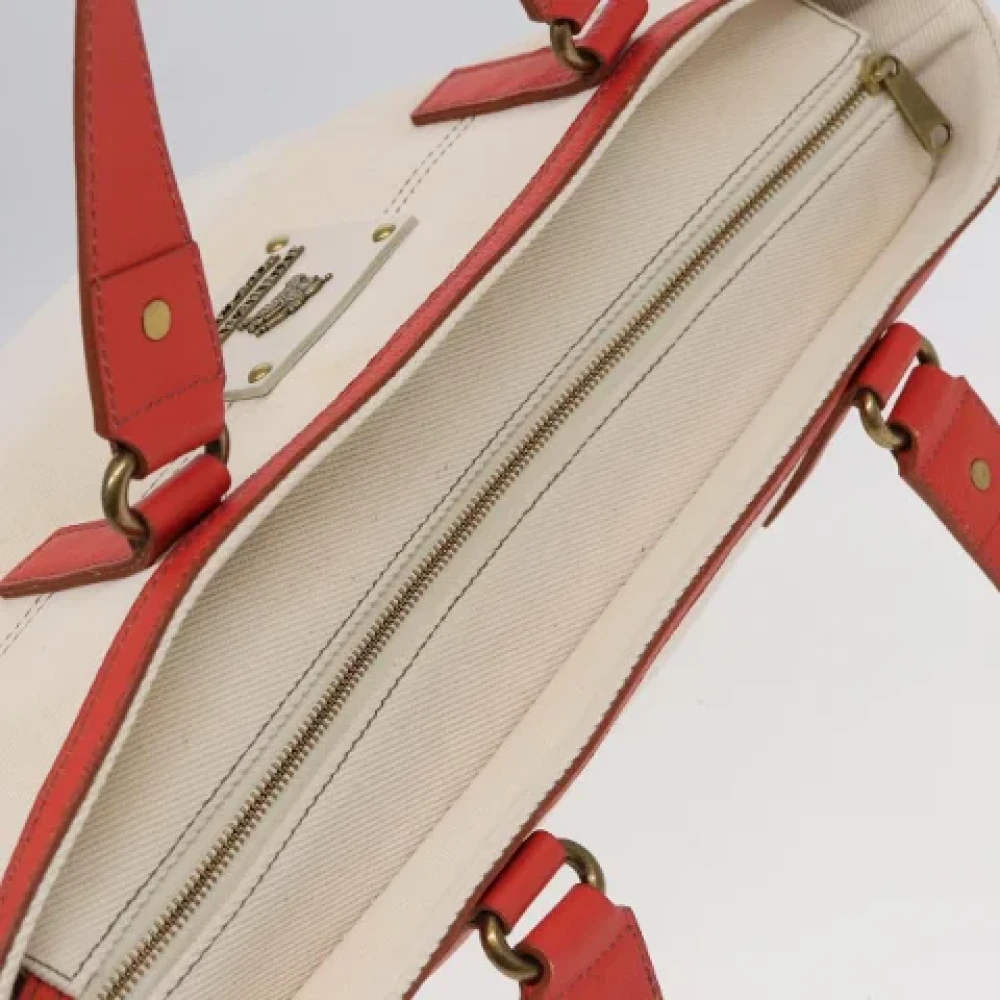 Burberry Vintage Pre-owned Canvas shoulder-bags White Dames