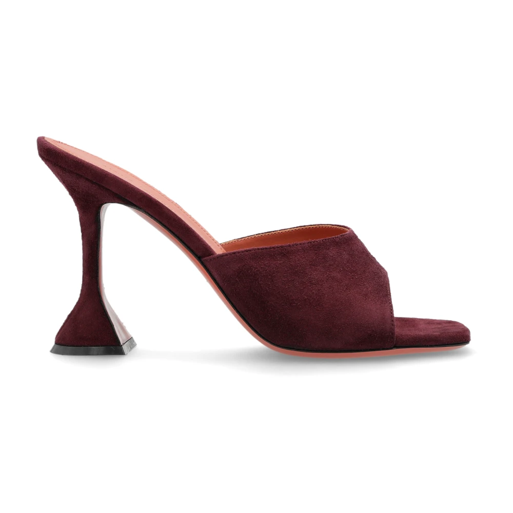 Amina Muaddi Lupita Suede Leather Mules By Amina Muaddi - Image 2