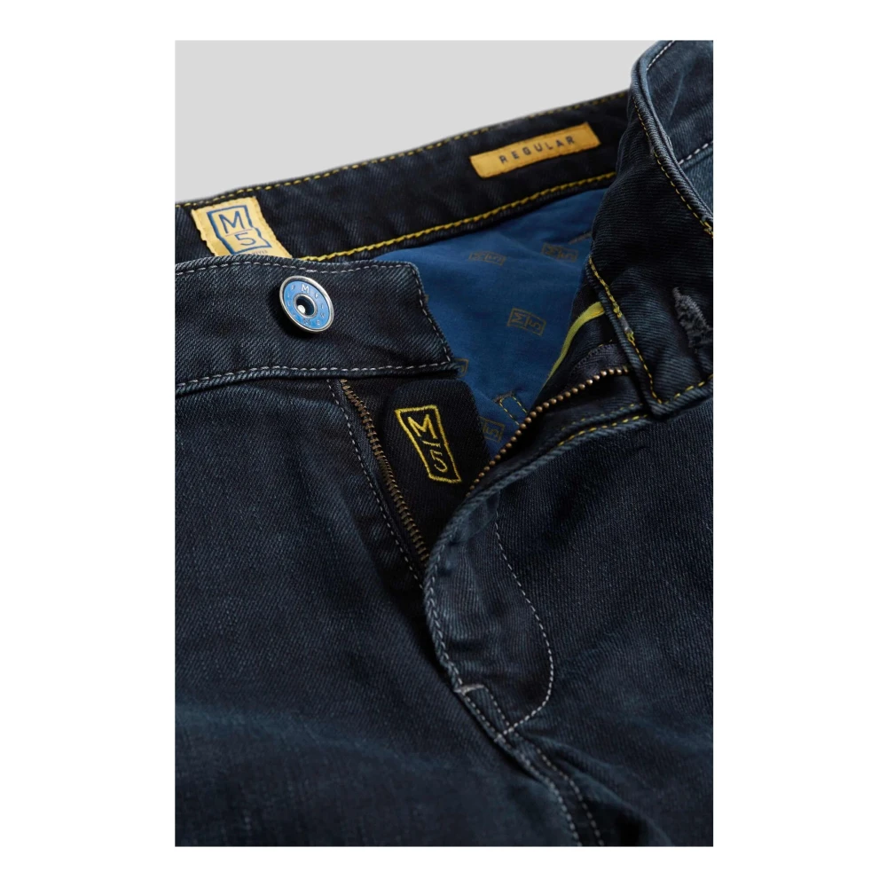 Meyer Regular Fit Jeans met Super-Stretch Stof Blue Heren