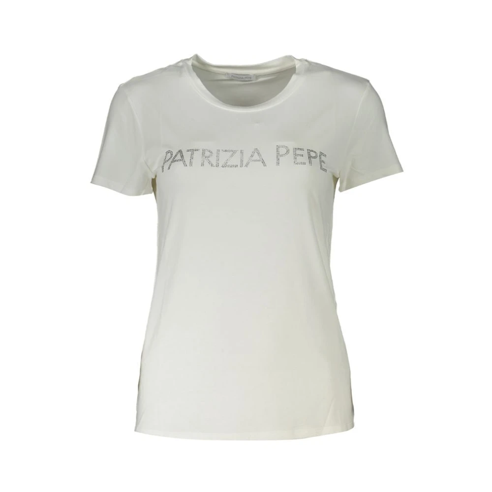 Patrizia Pepe Women's White Cotton T-Shirt - T-Shirts - Xs - Tops
