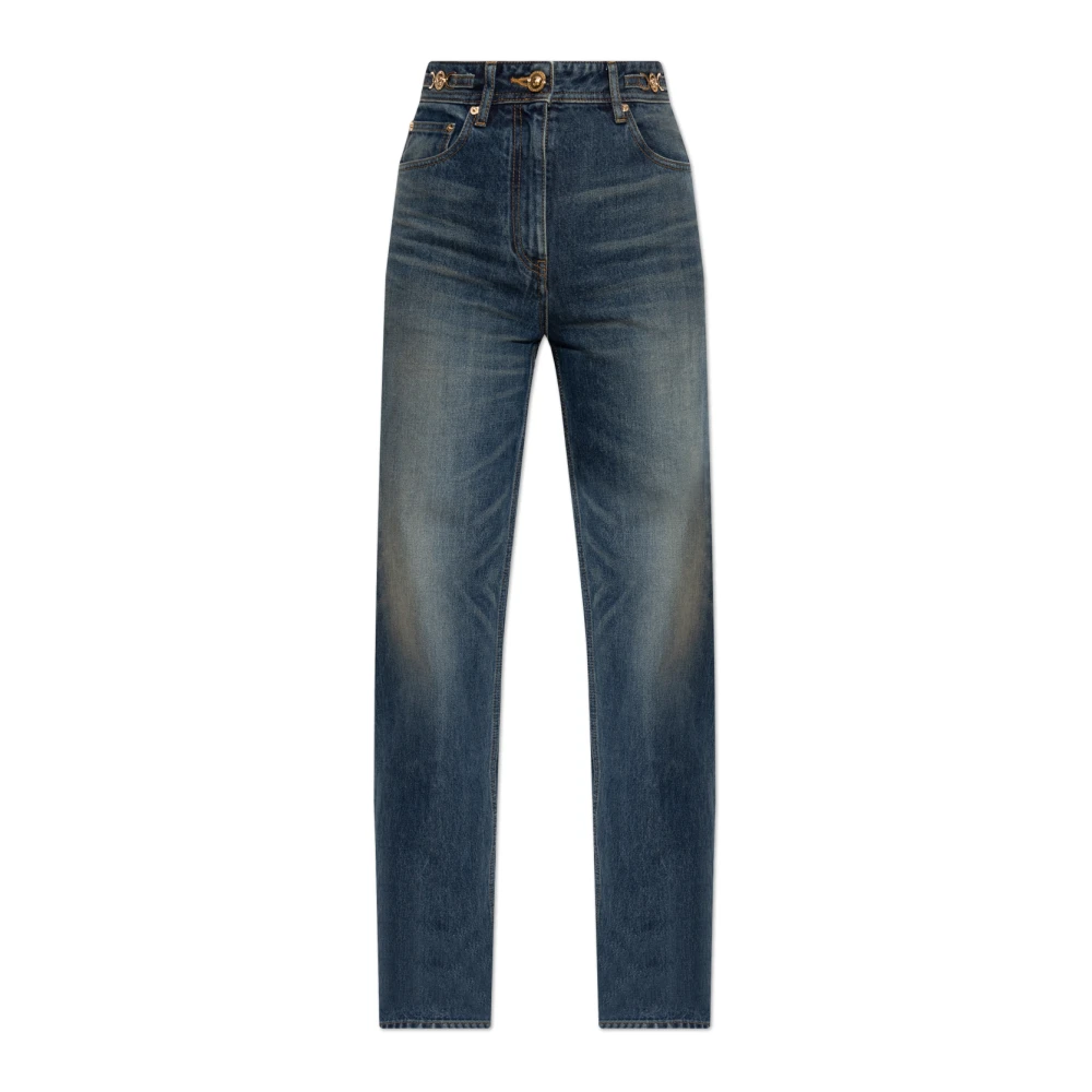 Versace Damen Blau Straight-Leg Jeans