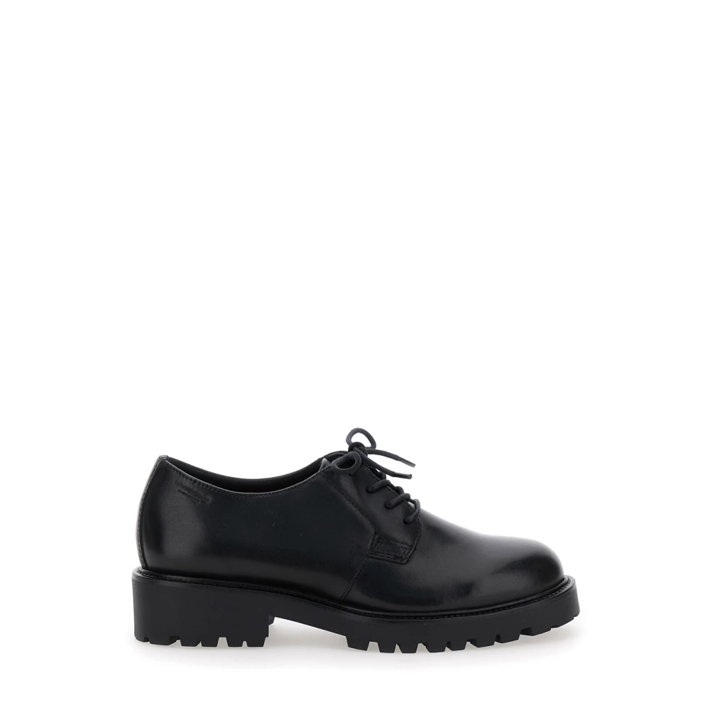 Vagabond Shoemakers Svarta Läder Derby Boots Black, Dam