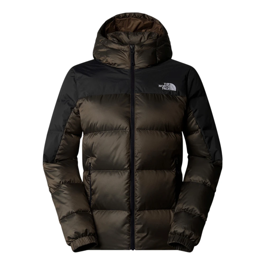 The North Face Gewatteerde jas met capuchon en gerecyclede isolatie Brown Dames