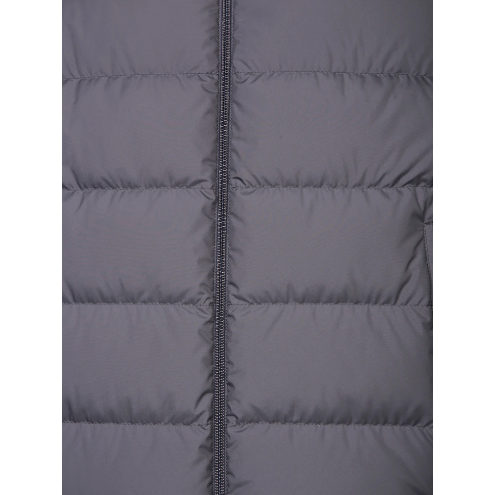 Moncler Grijze Gewatteerde Donsjas Stedelijke Stijl Gray Heren