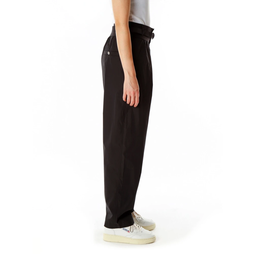 Isabel marant Hoge Taille Paperbag Broek Celiana Black Dames