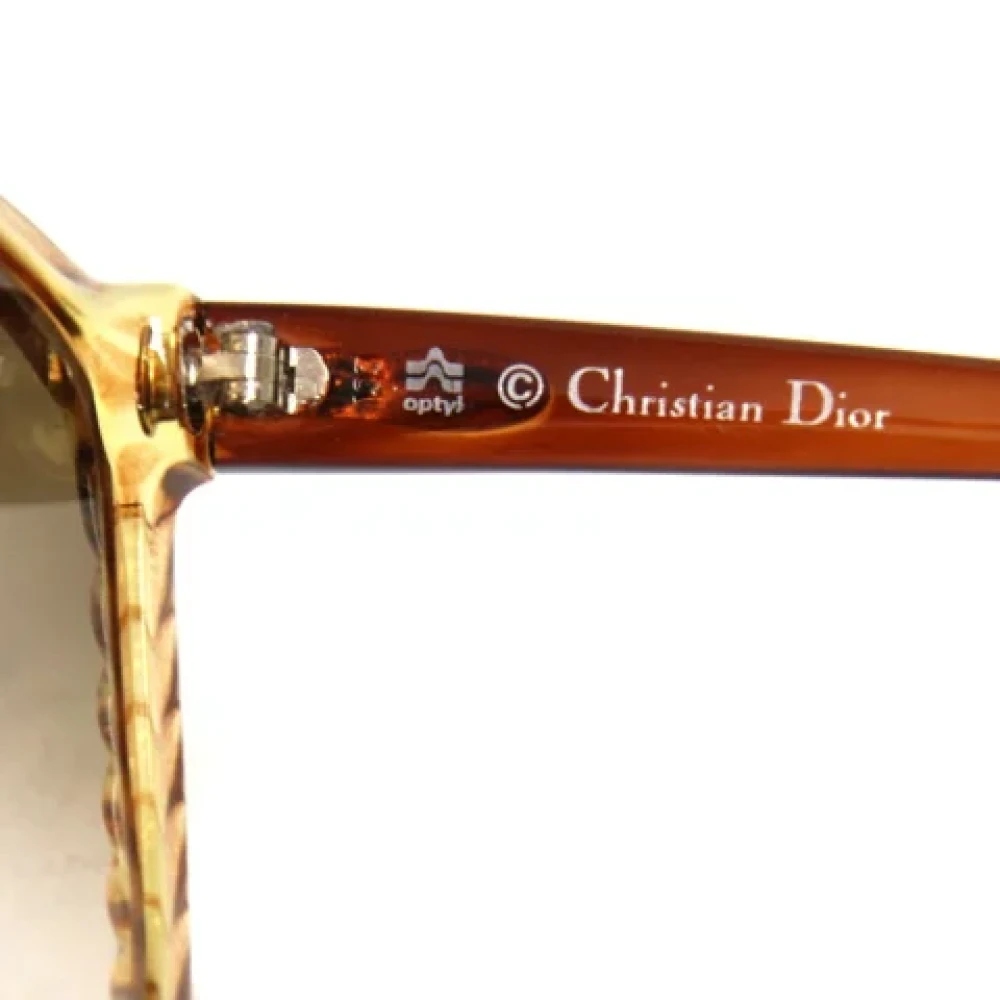 Dior Vintage Pre-owned Acetate sunglasses Brown Dames