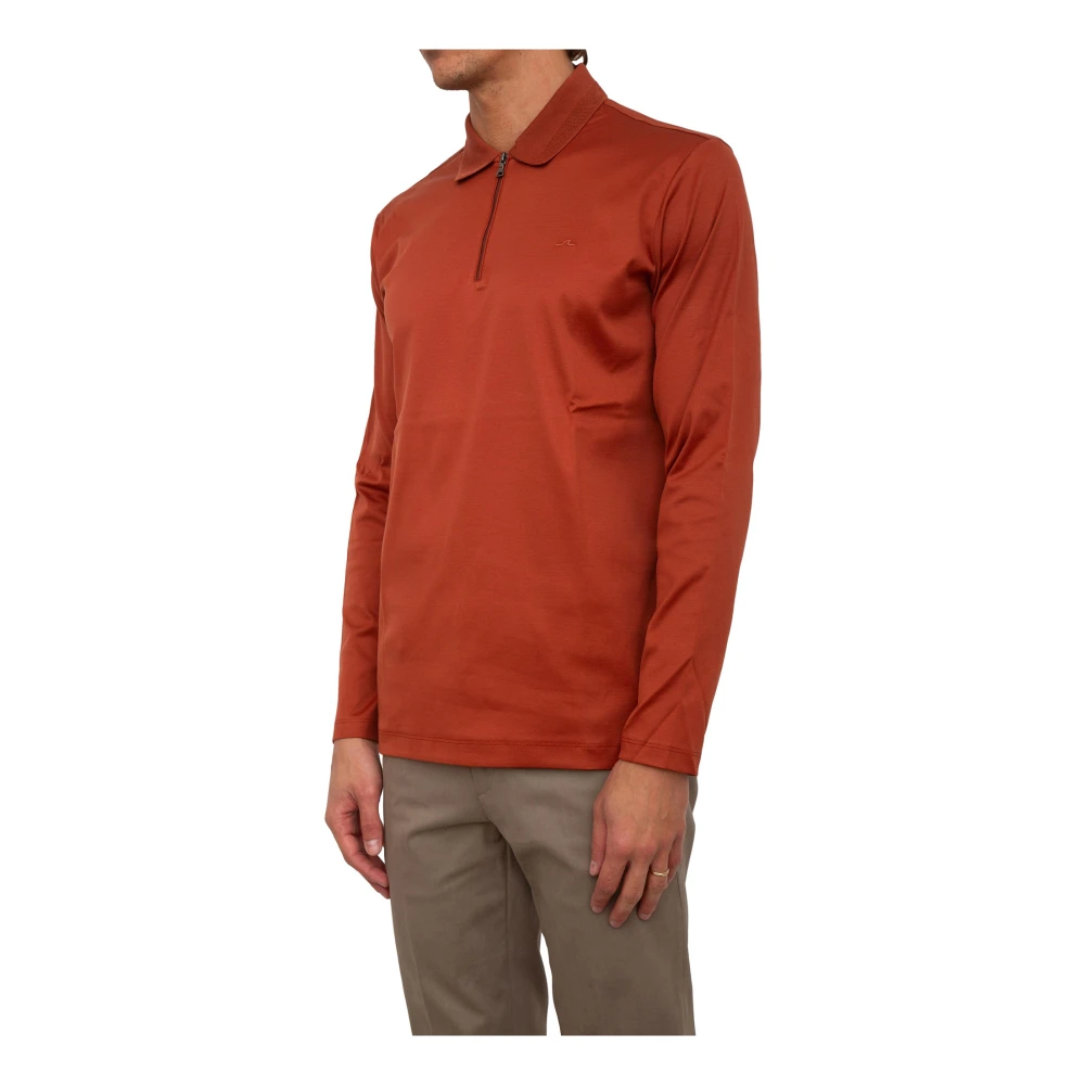PAUL & SHARK Katoenen Polo Shirt Roest Brown Heren