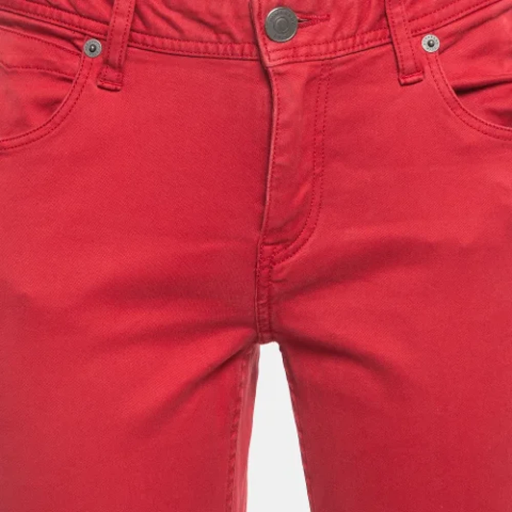 Burberry Vintage Pre-owned Denim jeans Red Dames