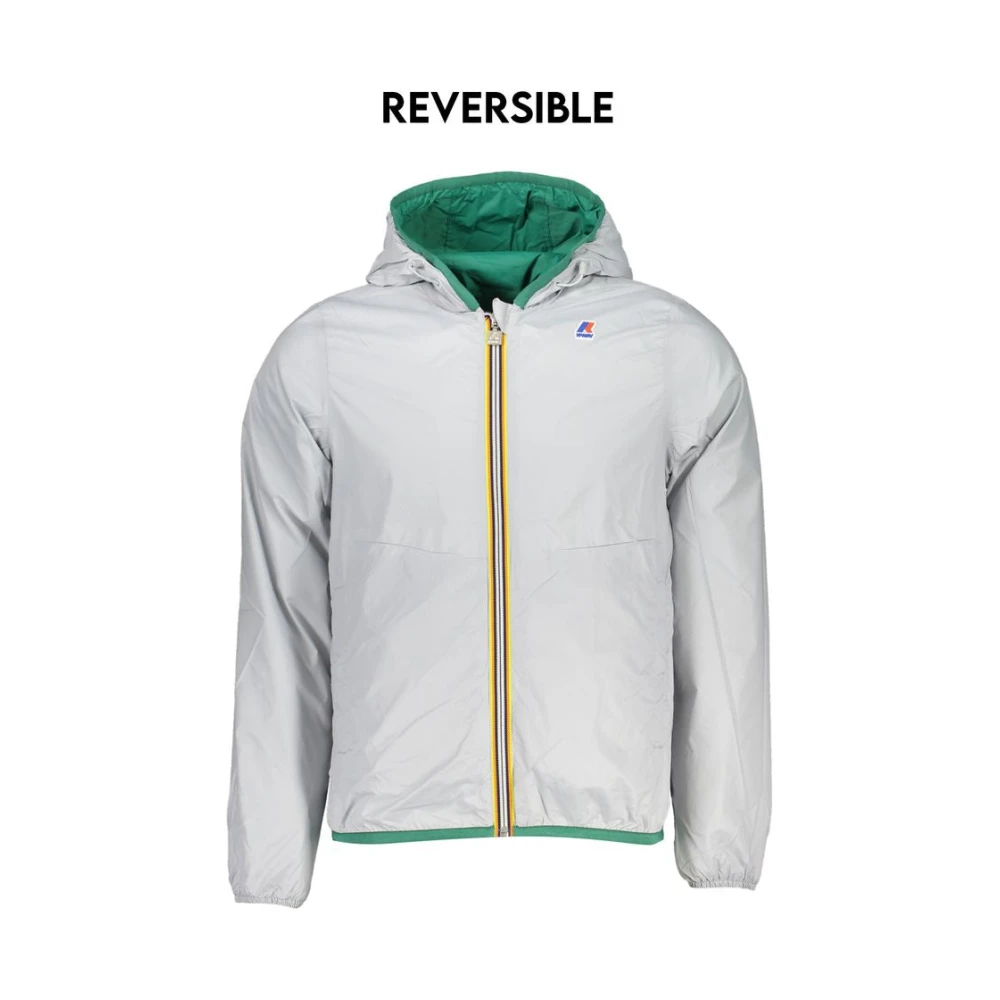 K-way Omkeerbare Waterdichte Hoodie Groen Green Heren