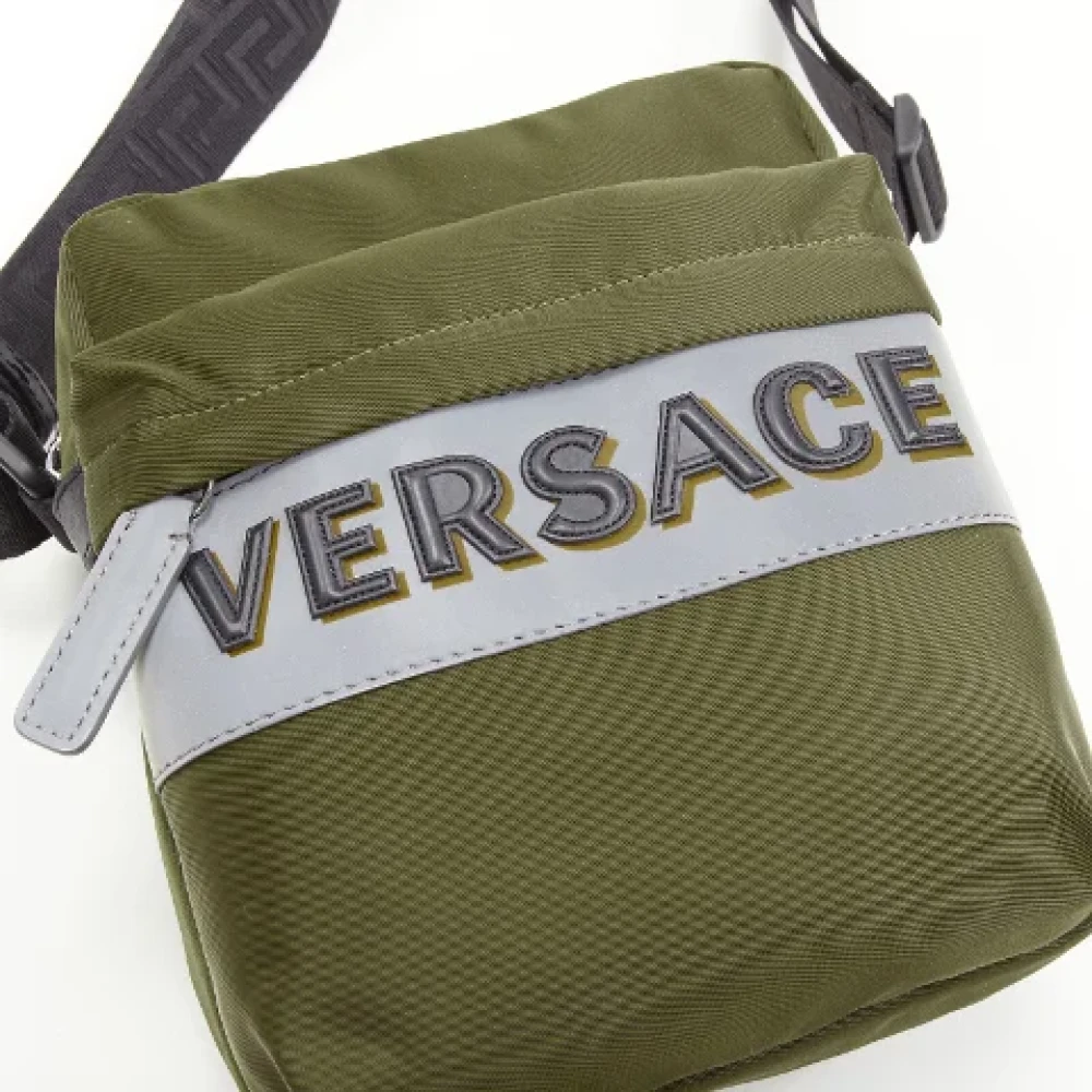 Versace Pre-owned Nylon handbags Green Dames