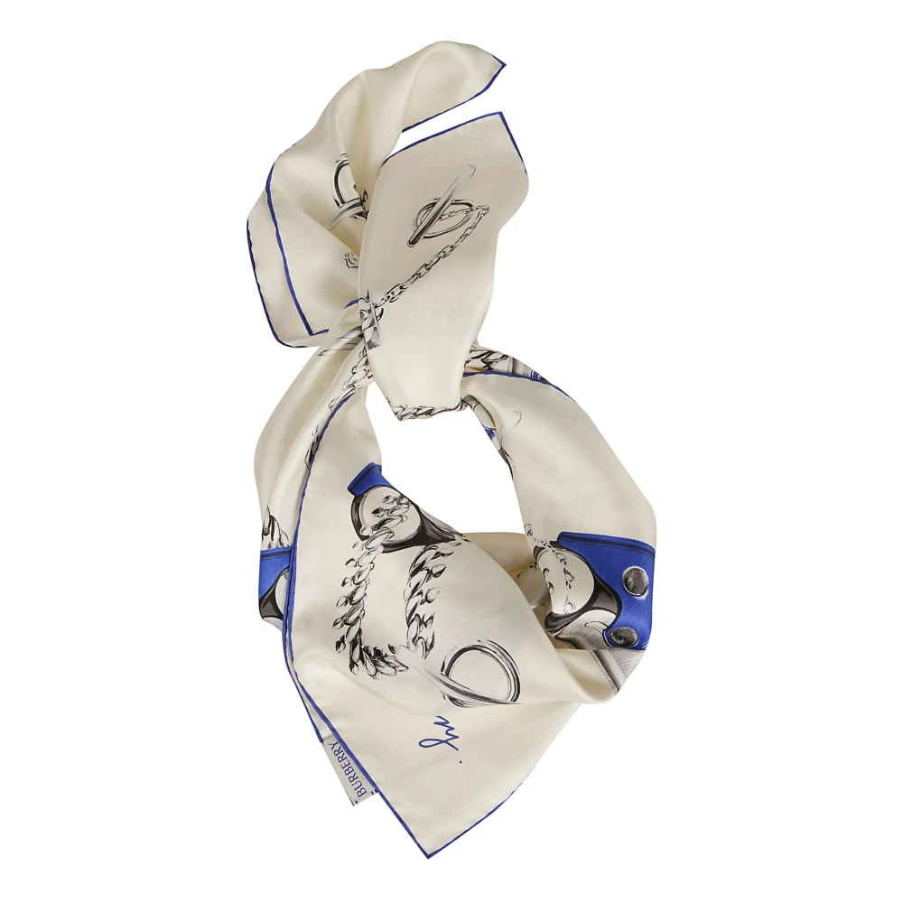 Burberry Chic Scarves Collection White Unisex