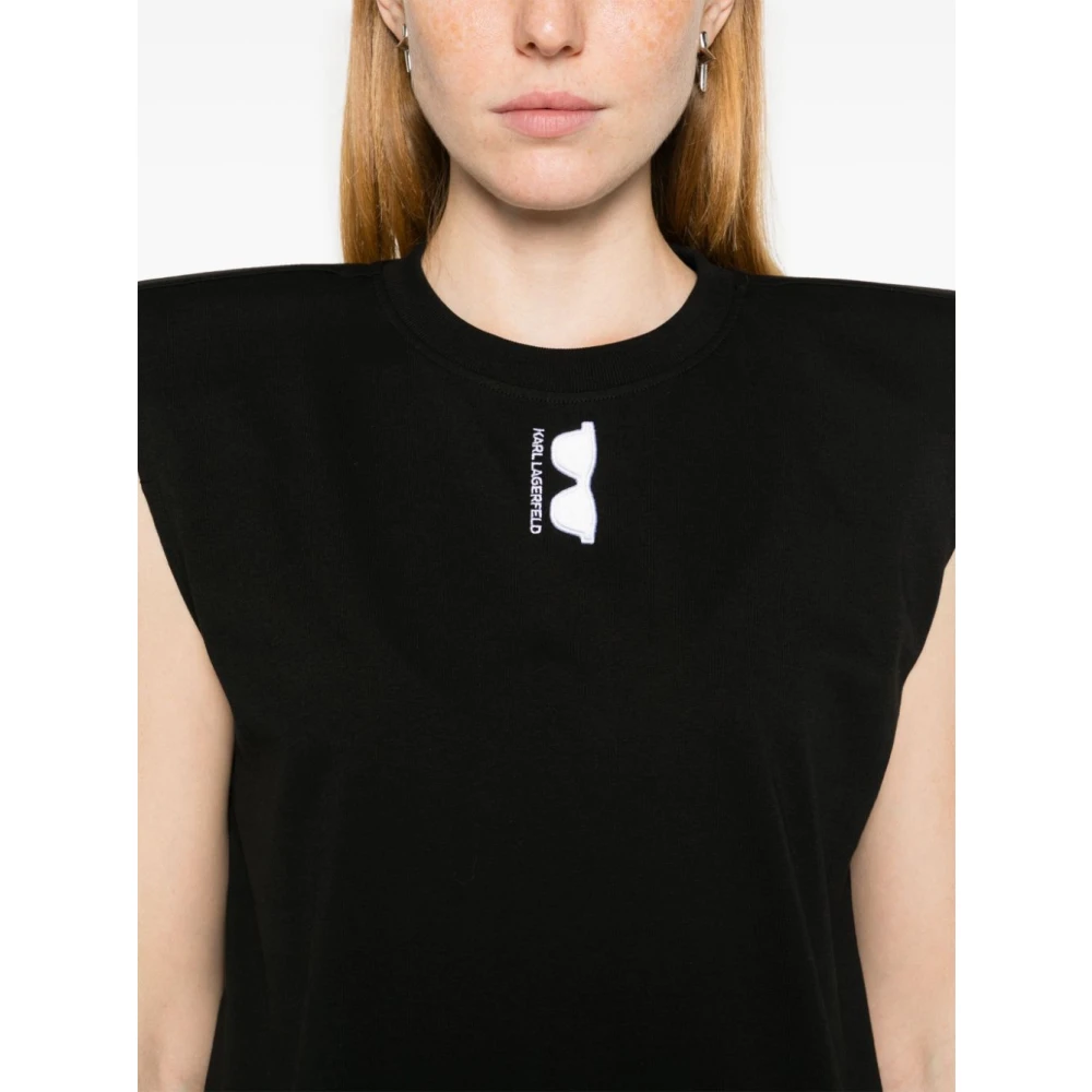 Karl Lagerfeld T-shirts en Polos Zwart Black Dames