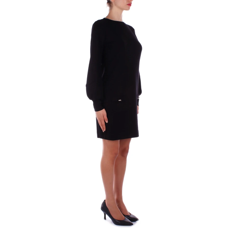 Blugirl Zwarte Jurken met Logo Detail Black Dames