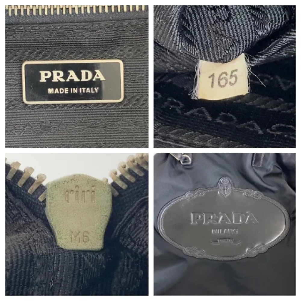 Prada Vintage Pre-owned Canvas totes Black Dames