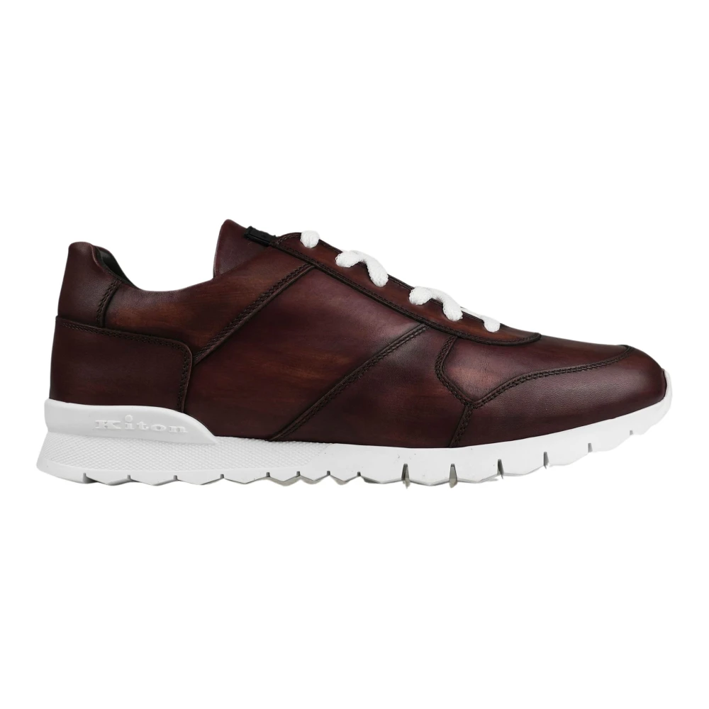 Kiton Sneakers Regular Heren Schoenen Bruin