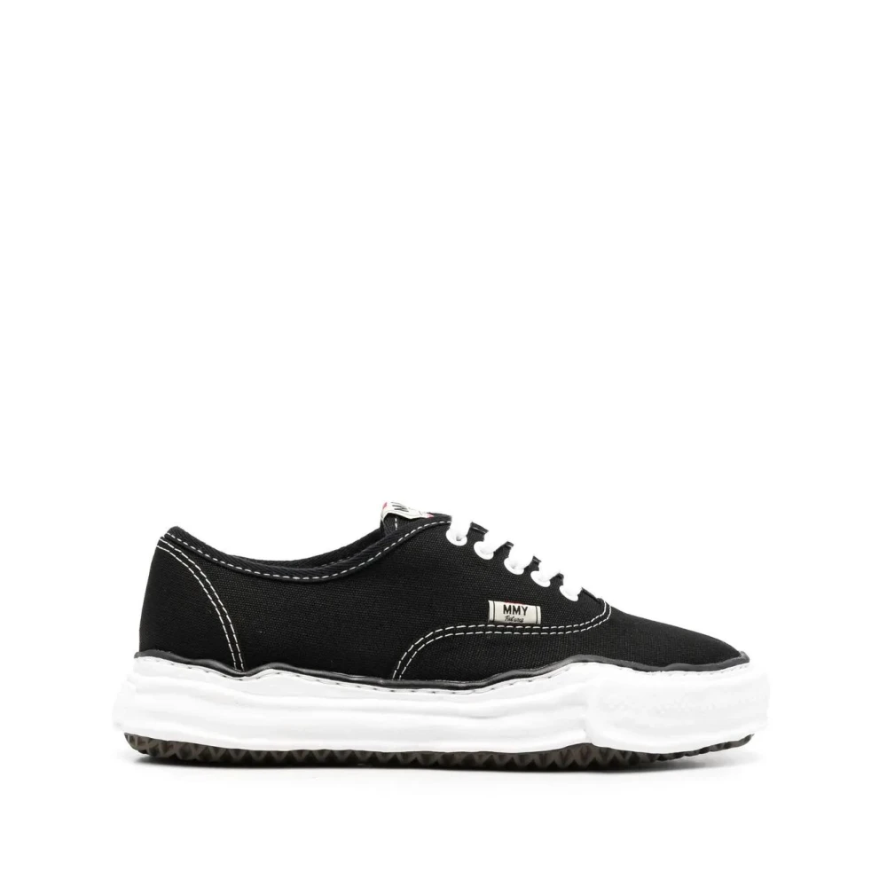 Mihara Yasuhiro Baker Original Sole Canvas Low-Top Sneakers Heren Schoenen Zwart