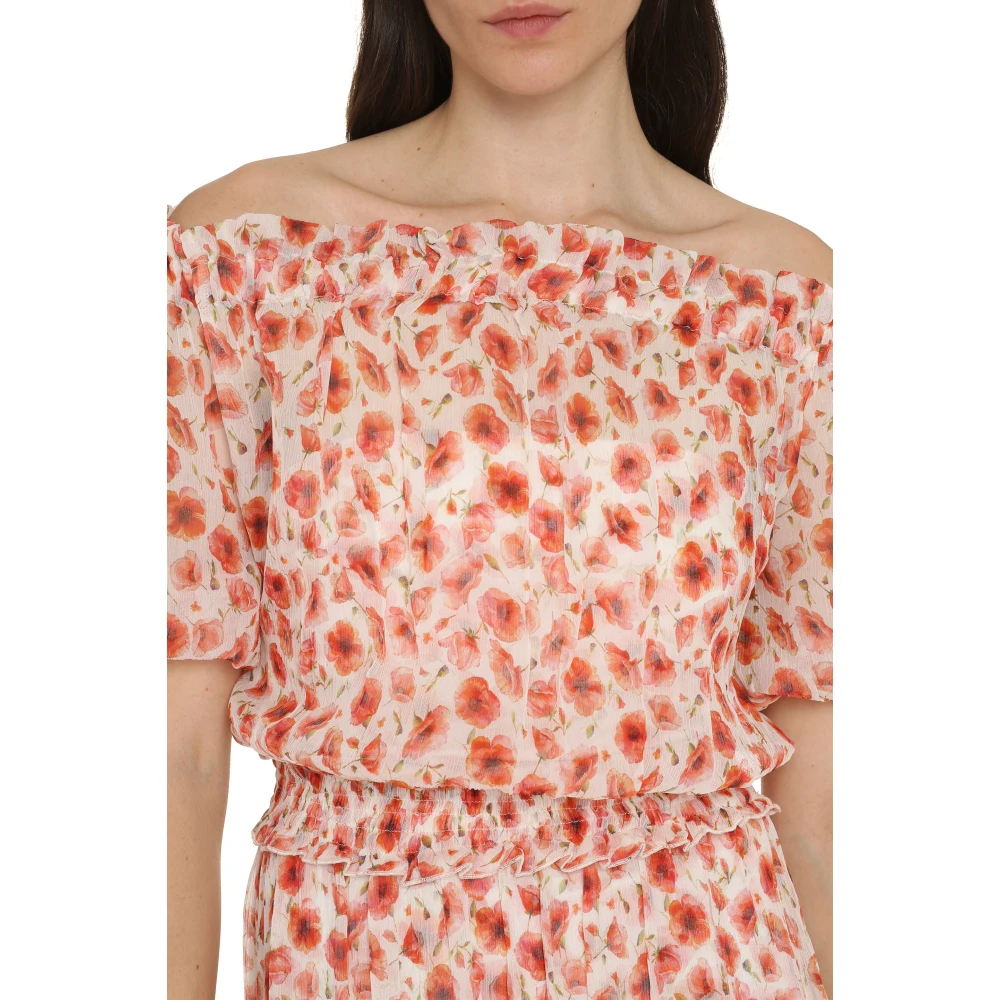 Alessia Zamattio Bloemenprint Maxi Jurk Multicolor Dames