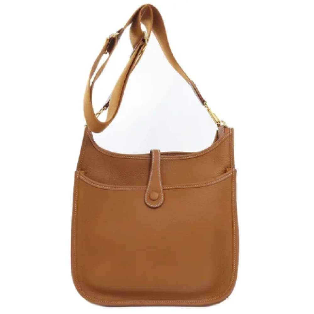 Hermès Vintage Pre-owned Fabric shoulder-bags Brown Dames