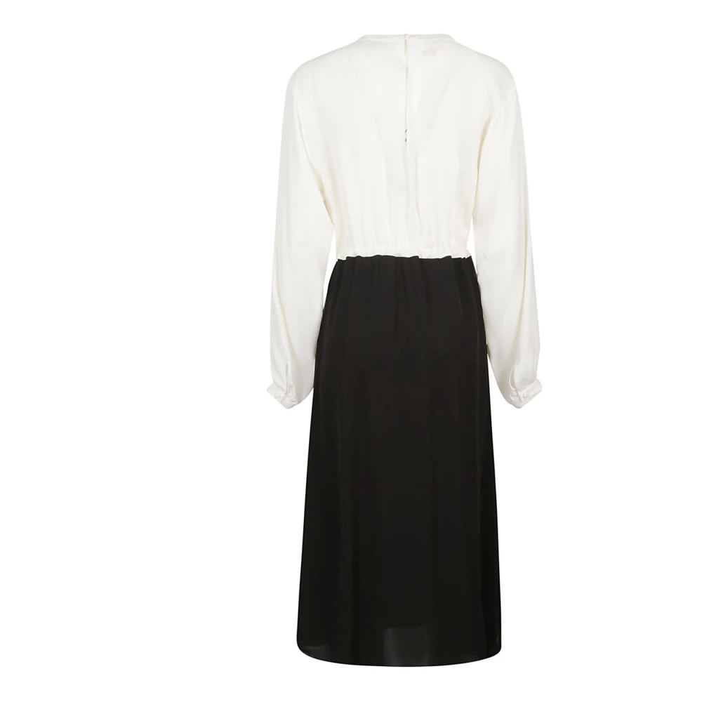 Crida Milano Zijde Viscose Witte Jurk Made in Italy White Dames
