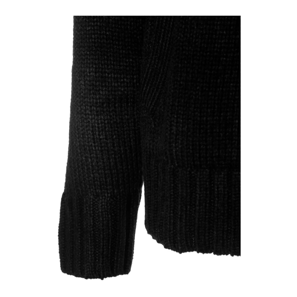 Carhartt WIP Santa Fe Cardigan met Metalen Knopen Black Heren