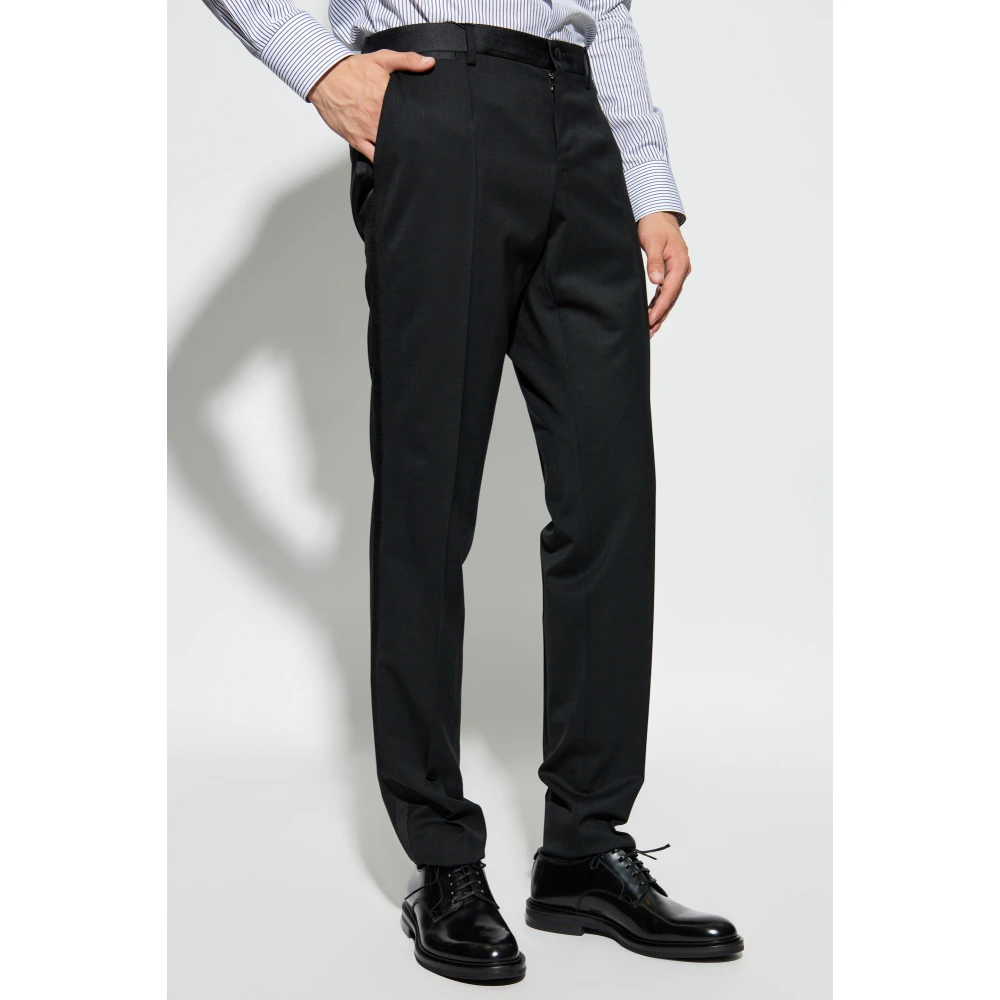 Dolce & Gabbana Geplooide broek Black Heren