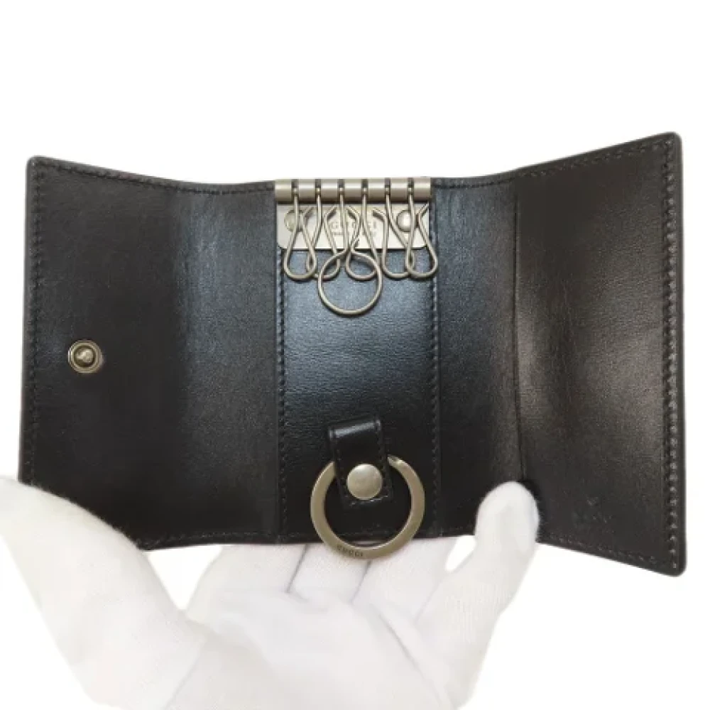 Gucci Vintage Pre-owned Leather key-holders Brown Dames