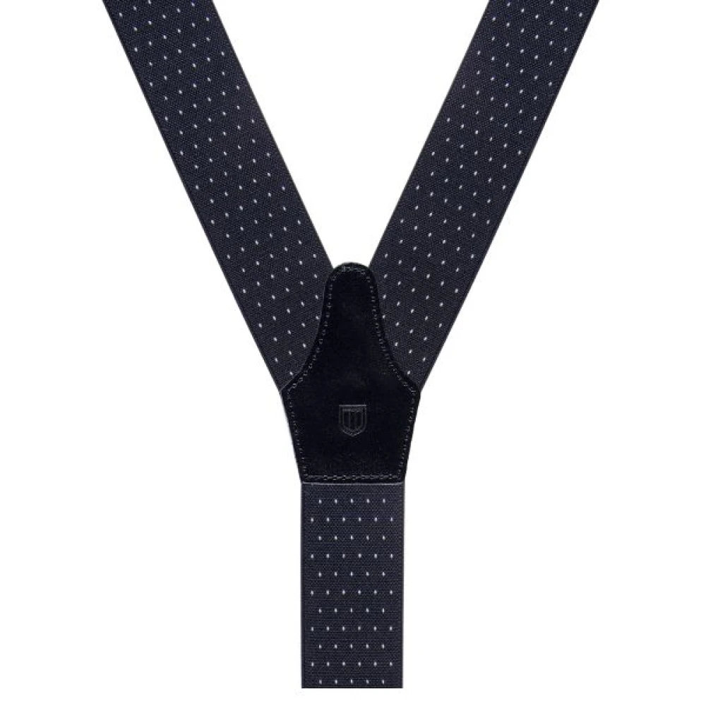 Profuomo Sorteer braces pindot zwarte div -accessoires Black Heren