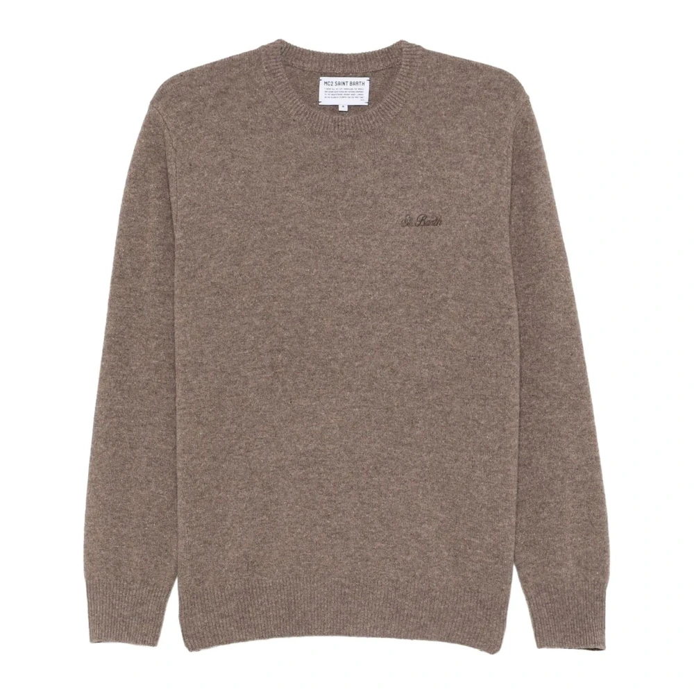 MC2 Saint Barth Kasjmier Wolmix Trui Brown Heren