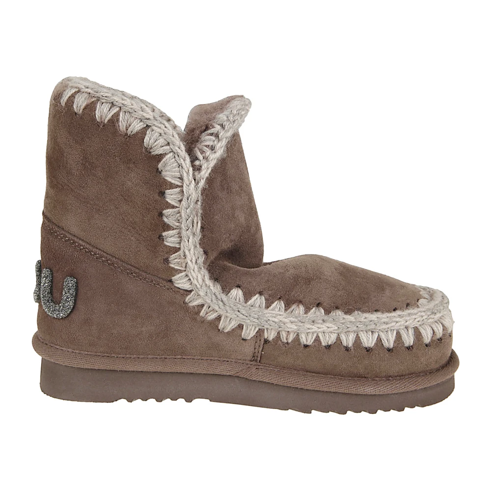 Mou Eskimo 18 Glitter Logo - Female - Winter Boots - Brown - 3 Uk - Shoes
