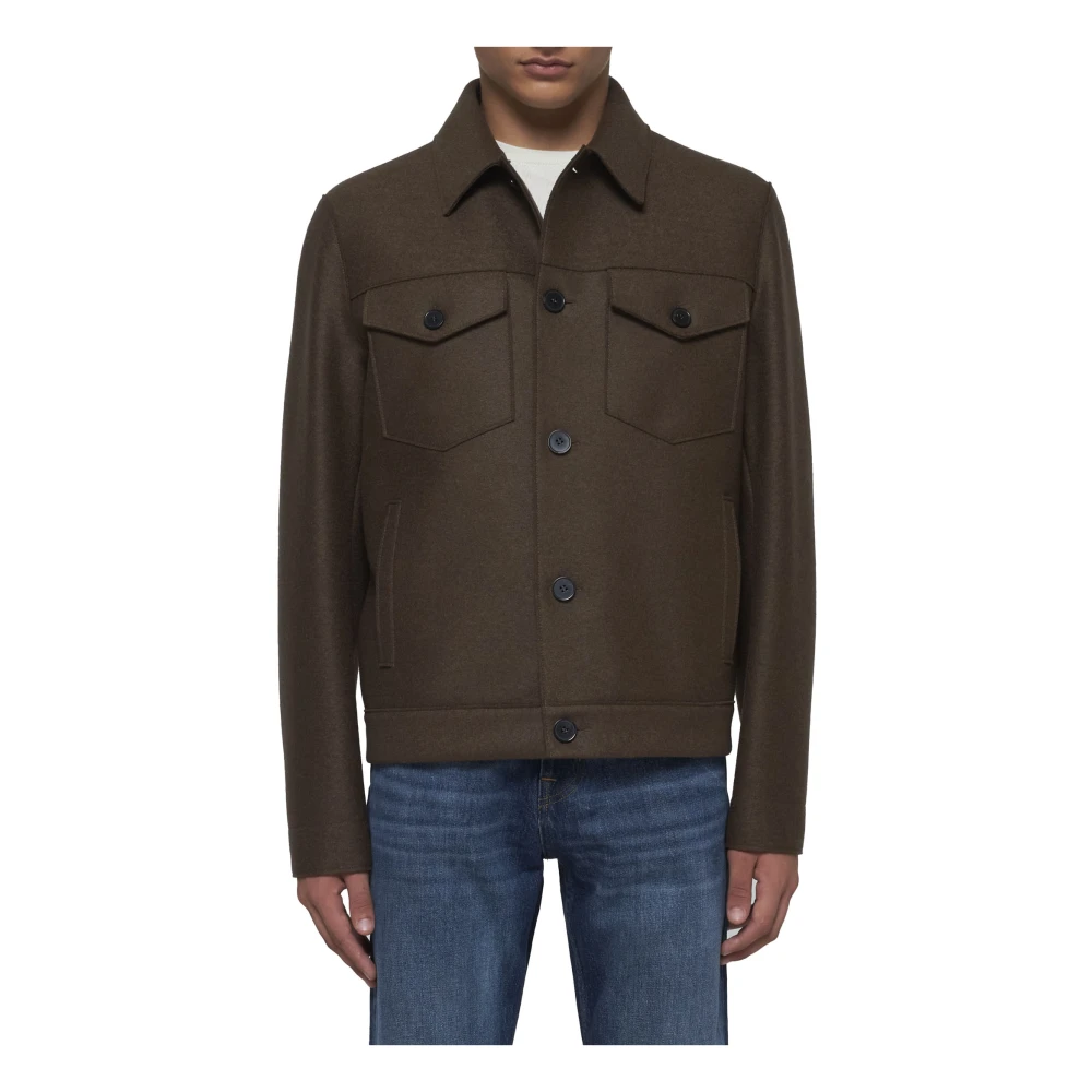 Harris Wharf London Stijlvolle Jassen Collectie Brown Heren