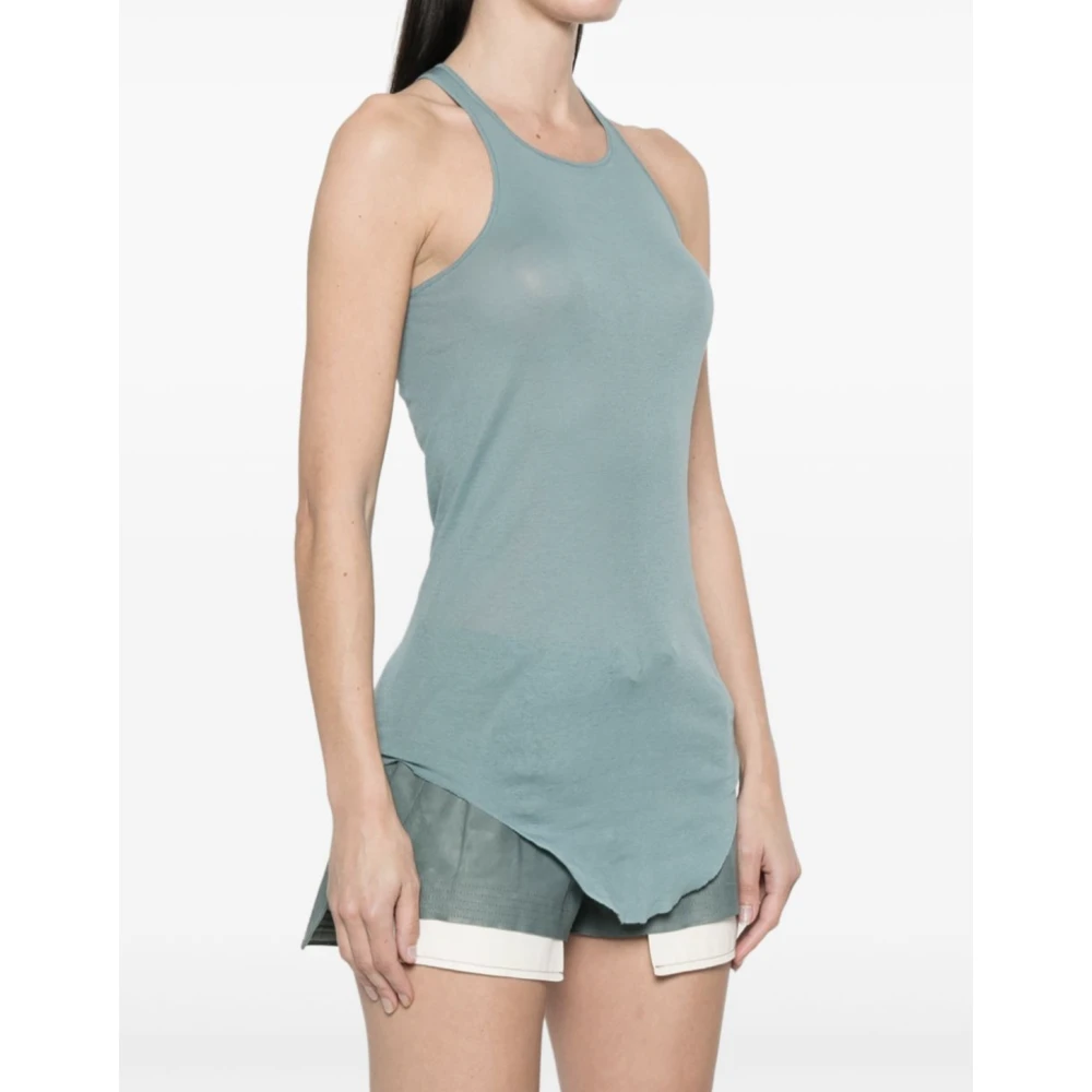 Rick Owens Rib Tank Top Mondwater Blue Dames