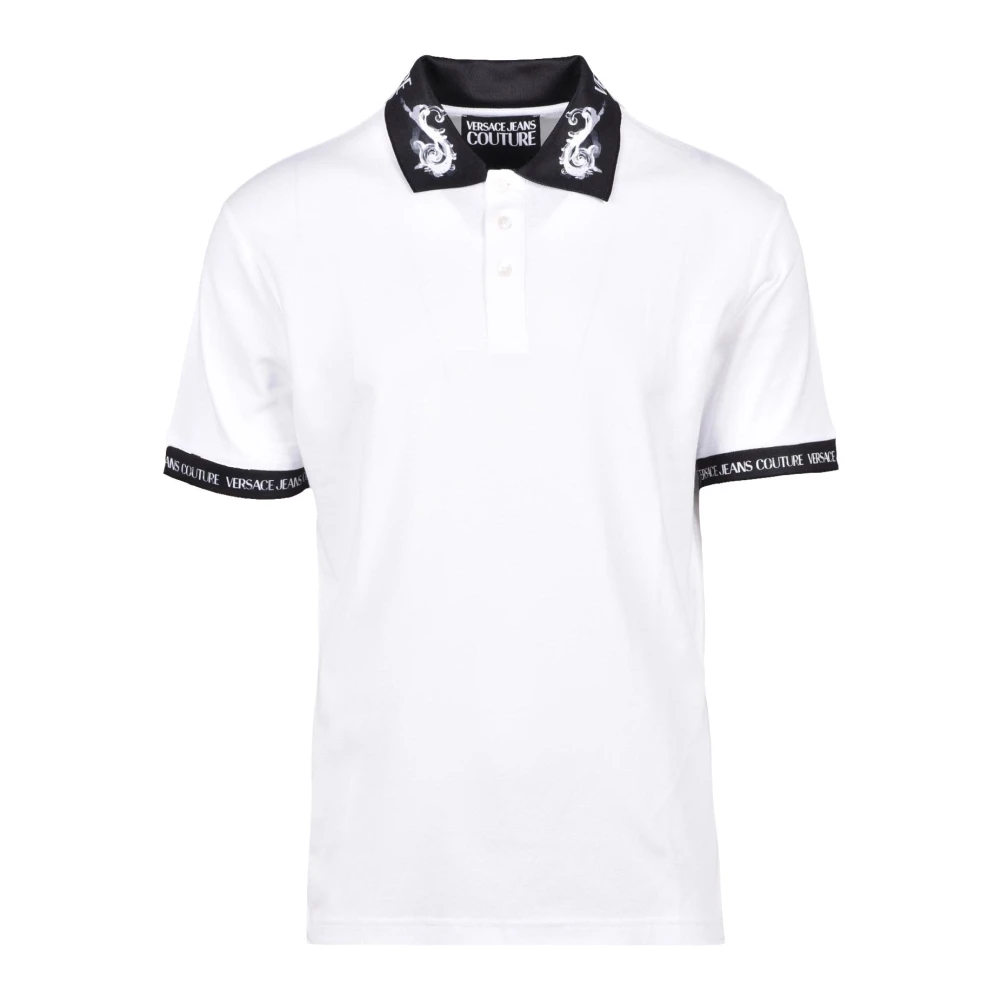 Versace Jeans Couture Katoenen Polo Shirt White Heren