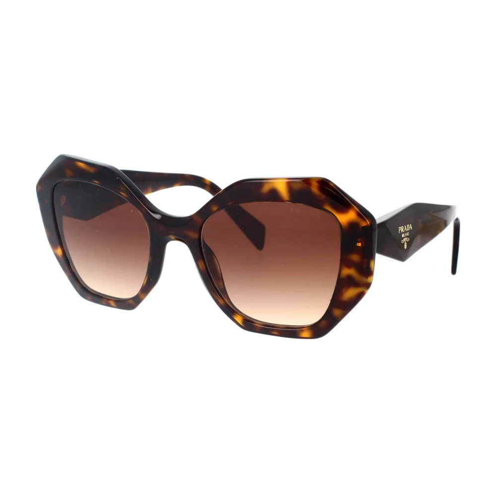 Prada Women's Brown Tortoiseshell Sunglasses With Lenses