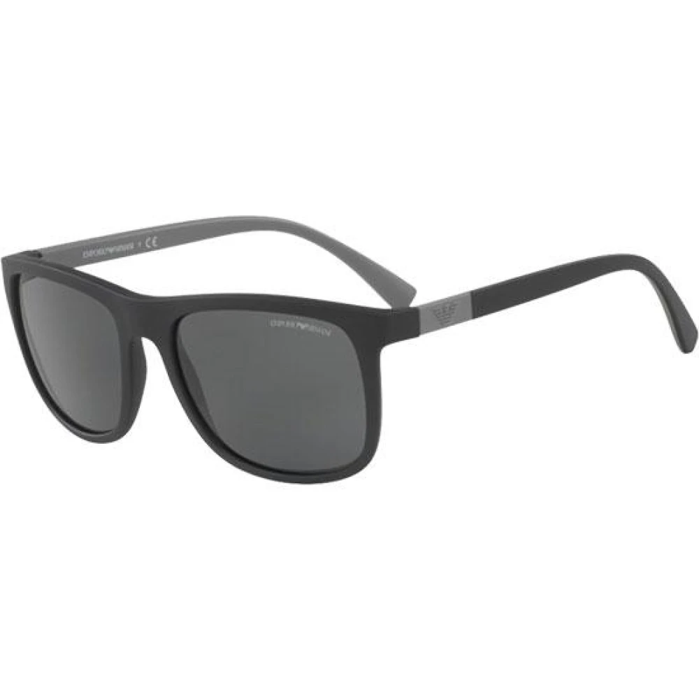 Emporio Armani Matte Black Grey Zonnebril EA 4079 Black Heren