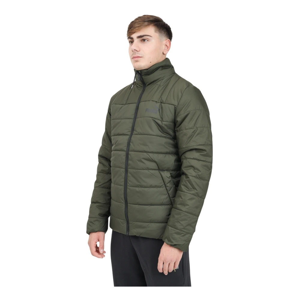 Puma Groene Gewatteerde Jas Mannen Herfst Winter Green Heren