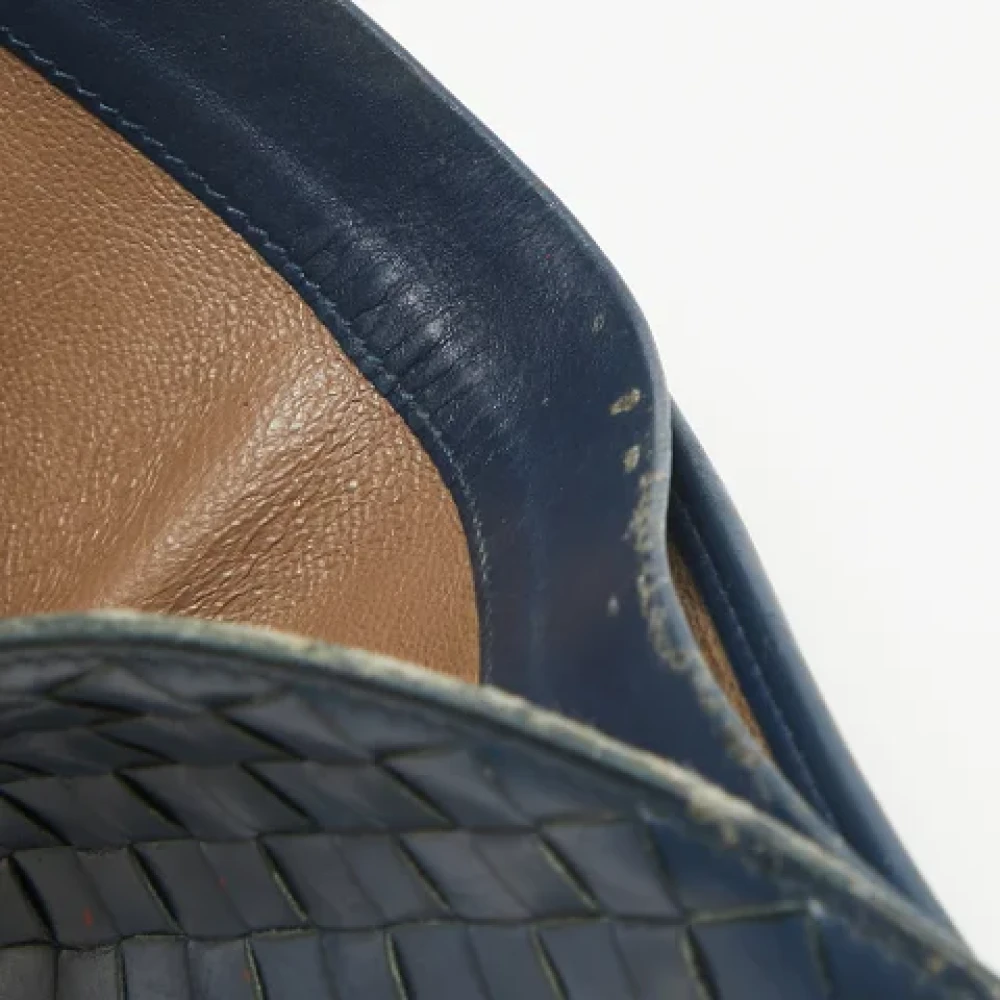 Bottega Veneta Vintage Pre-owned Leather wallets Blue Heren