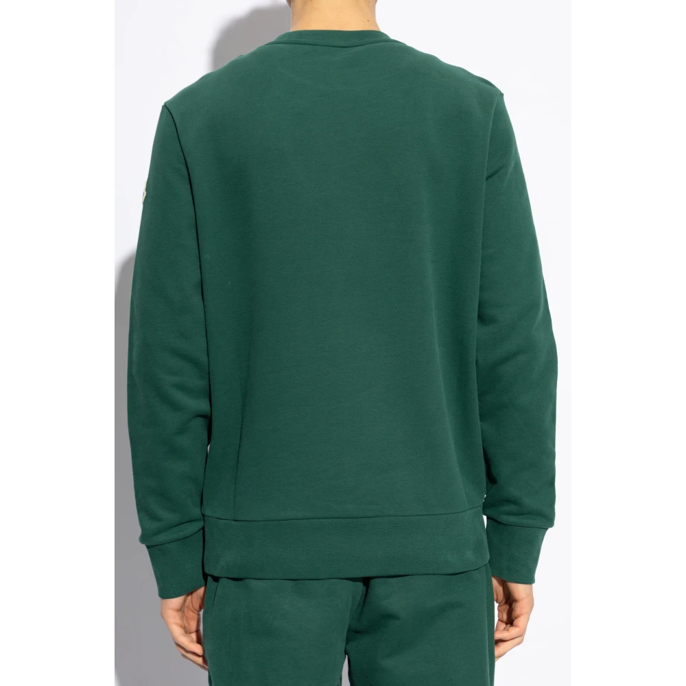 Moncler Sweatshirt met logo Green Heren