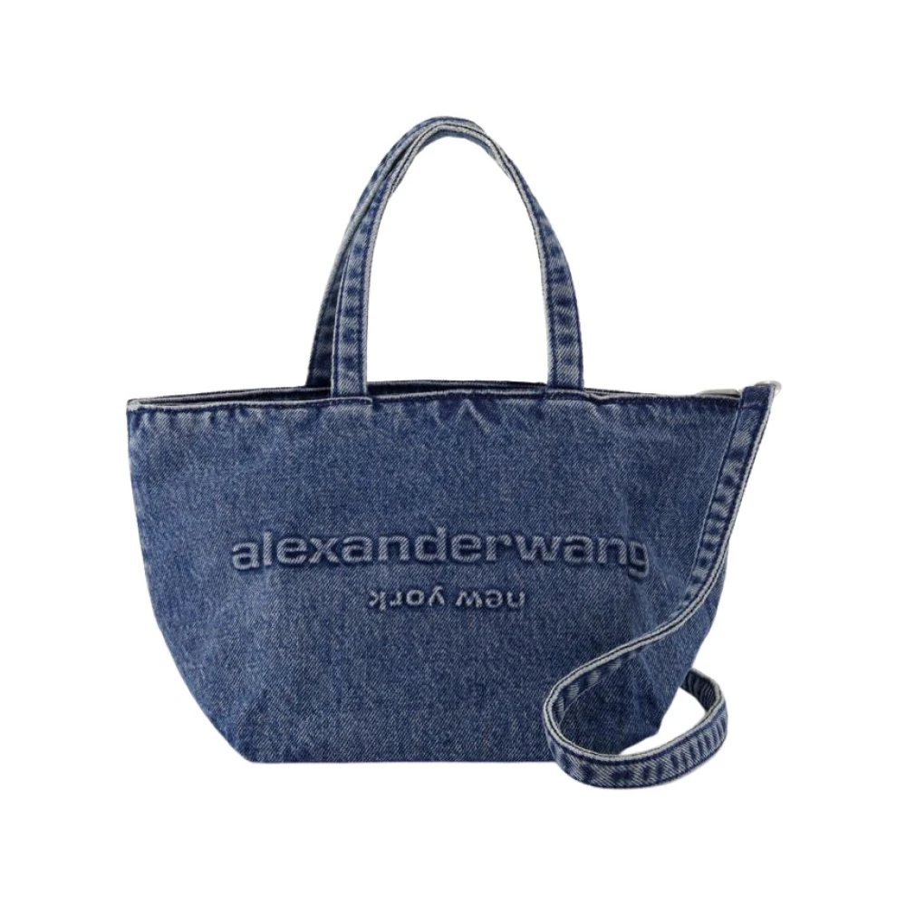 alexander wang Blauwe Katoenen Winkel Tas Blue Dames