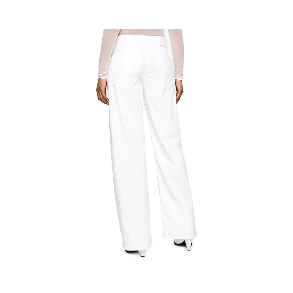 Dondup Zwarte Loose Fit Jeans Jacklyn White Dames