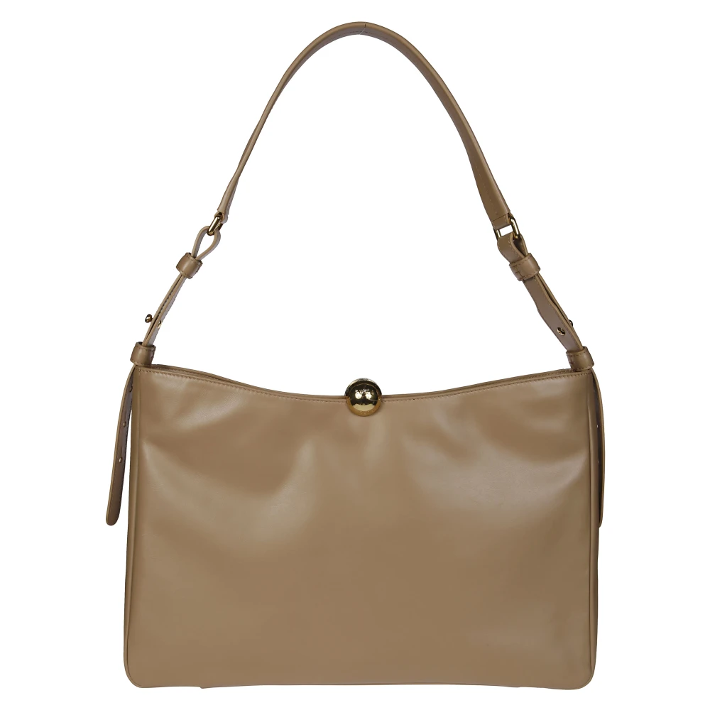 Furla Zachte Schoudertas Beige Dames
