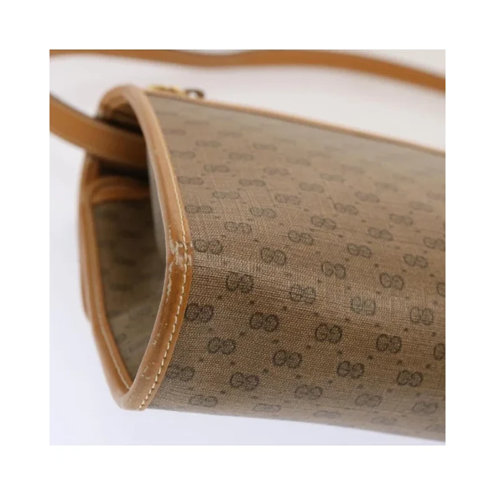 Gucci Vintage Pre-owned Canvas gucci-bags Beige Dames