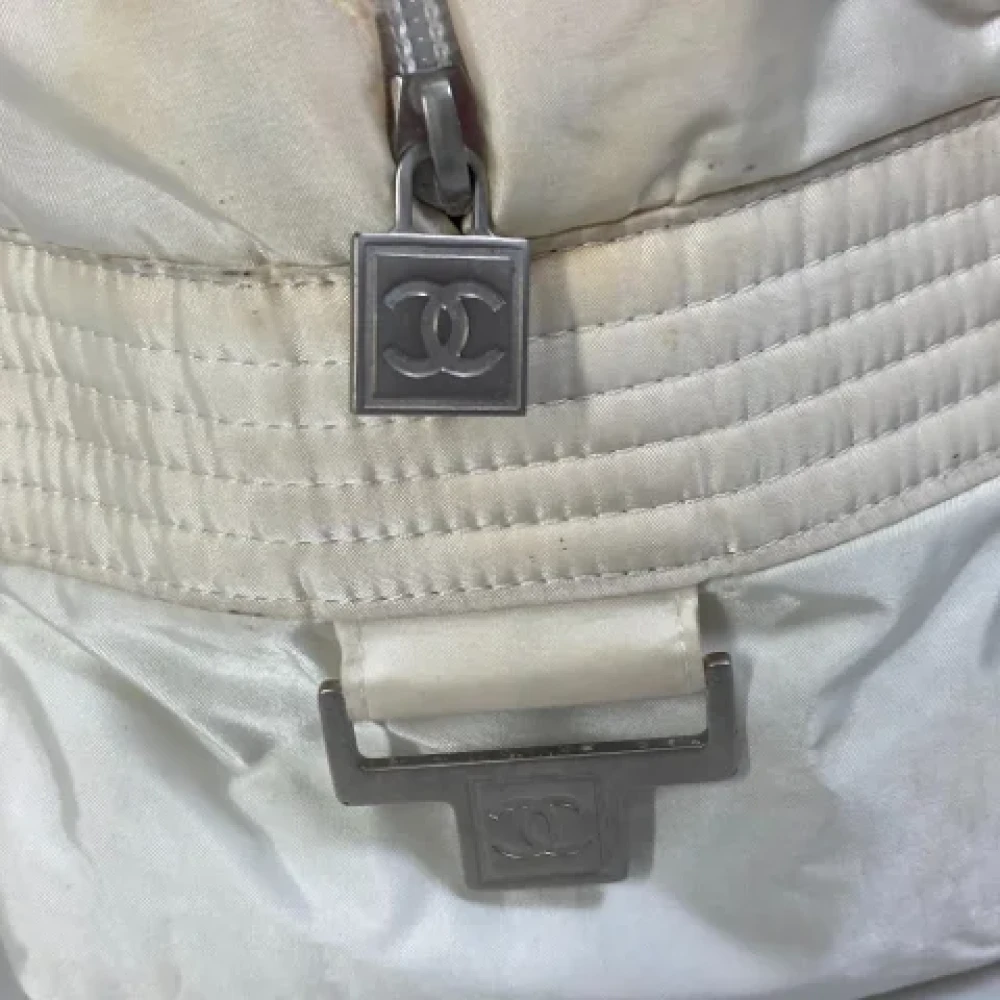 Chanel Vintage Pre-owned Fabric chanel-bags White Dames