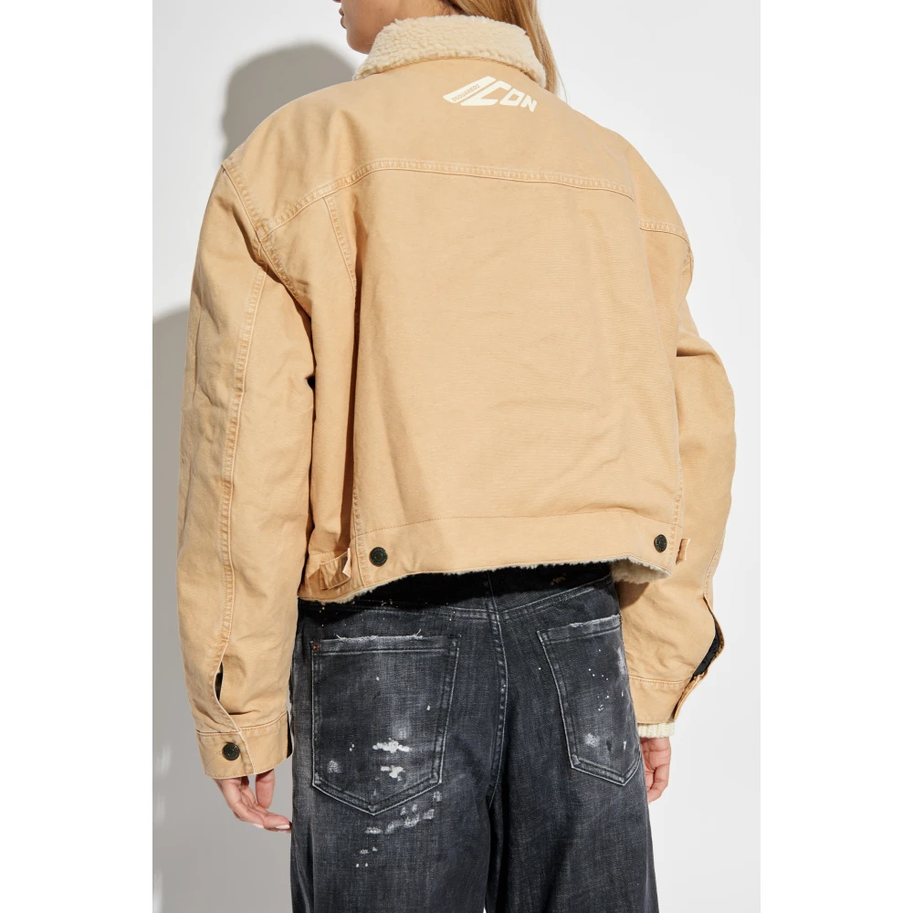 Dsquared2 Geïsoleerde spijkerjas Beige Dames