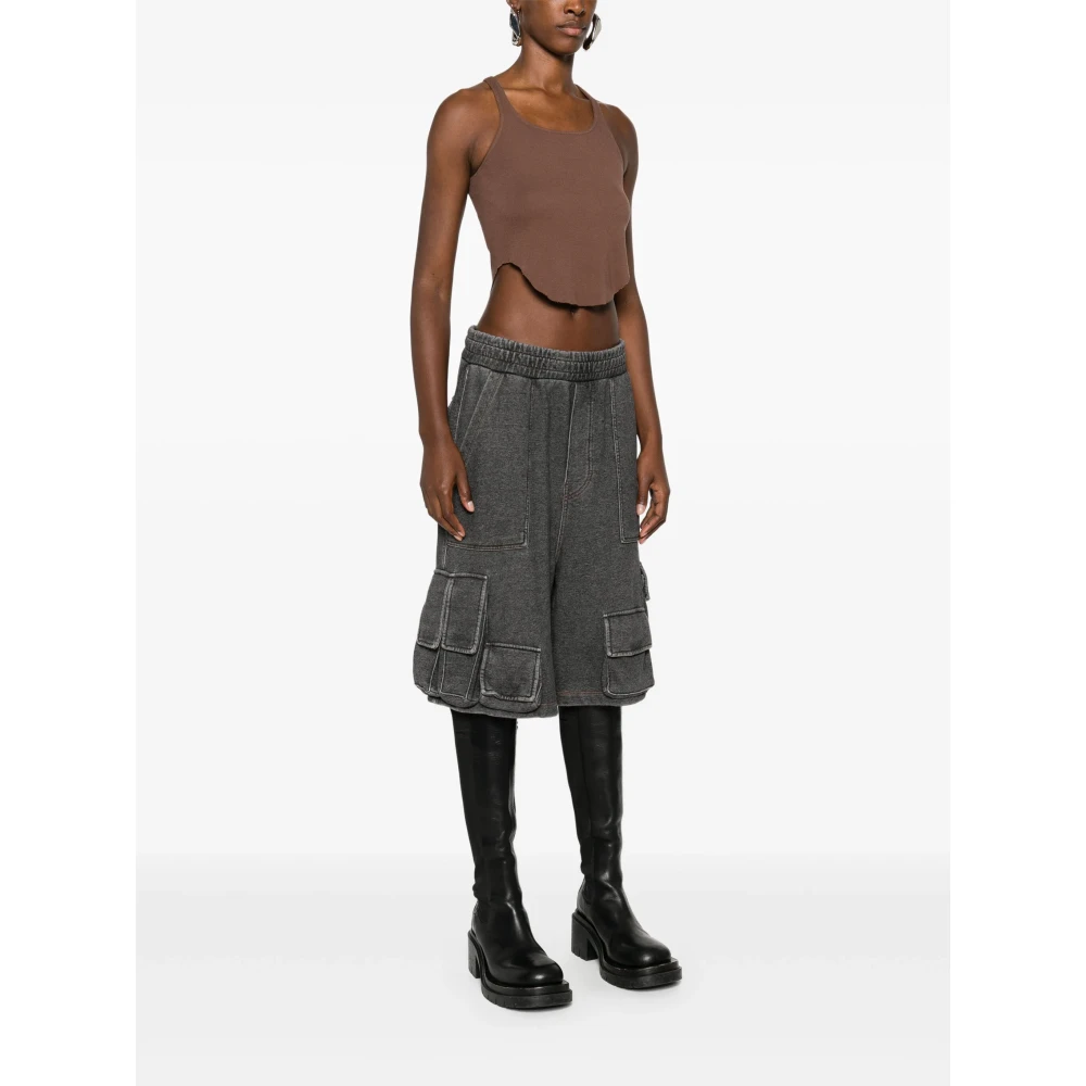 Rick Owens Bruine Tanktop met Ronde Hals van Katoen Brown Dames
