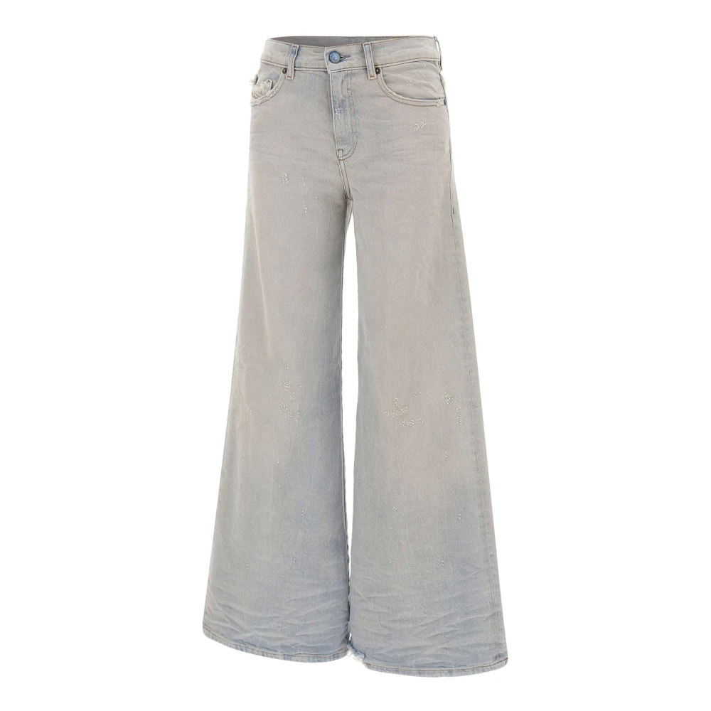 Diesel Women's Blue 1978 D-Akemi L.32 - Wide Jeans - W27 L32 - Jeans