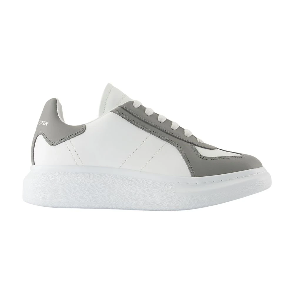 Alexander Mcqueen Men's White Leather Oversized Trainers