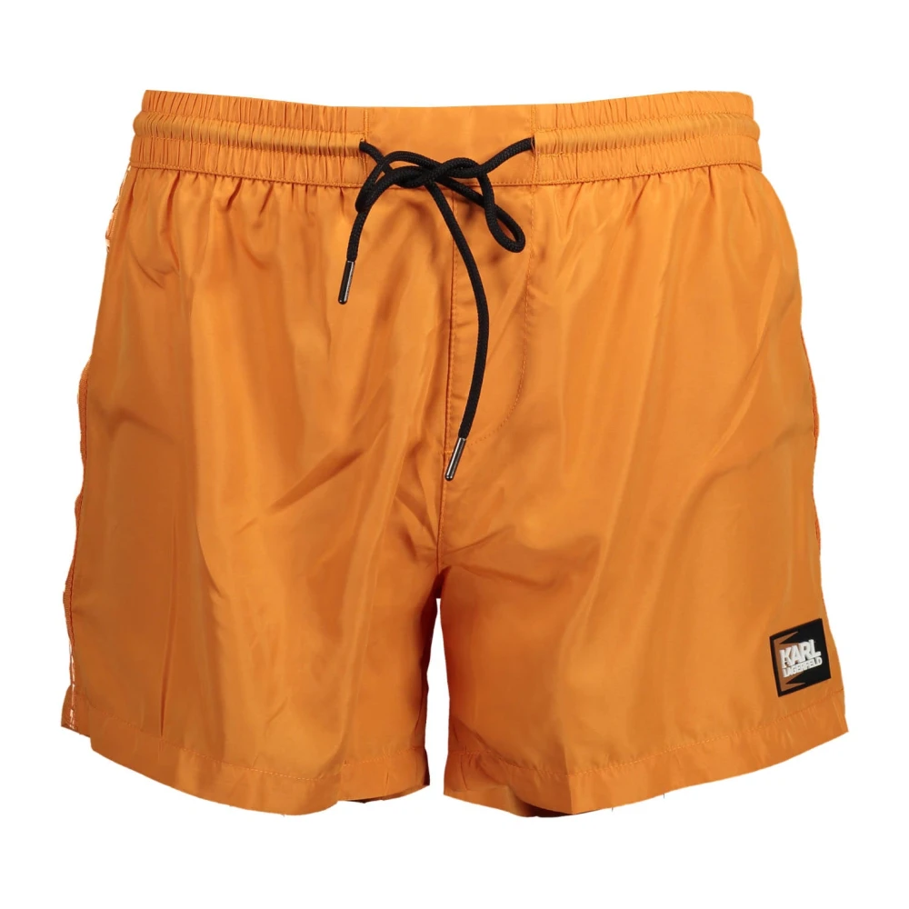Karl Lagerfeld Men's Orange Beachwear Costume Bottom Part
