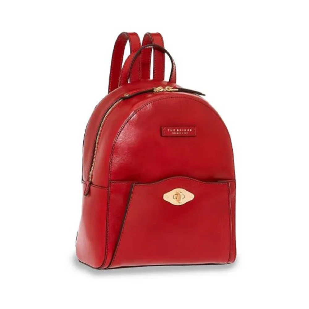 The Bridge Women's Red Barbara Backpack