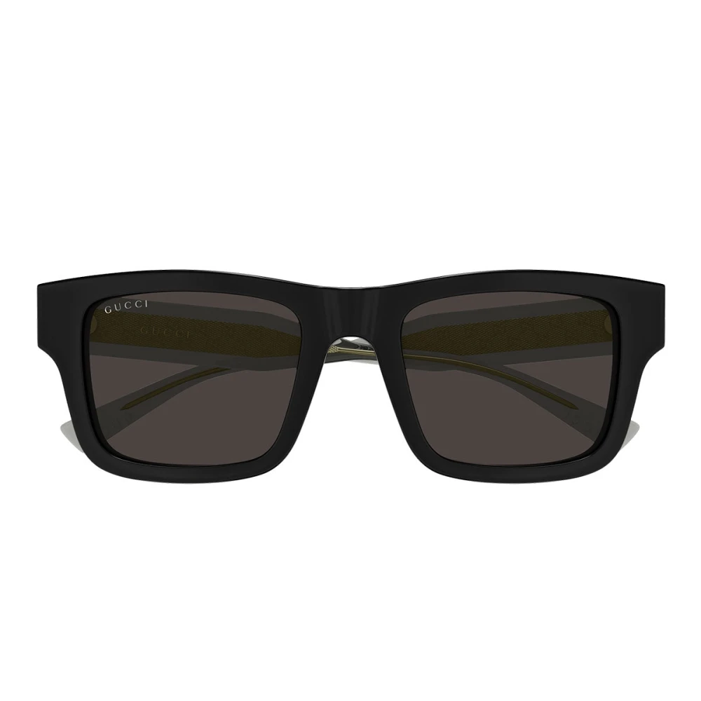 Gucci Unisex Black Square Sunglasses - Sunglasses - 52 Mm - Accessories