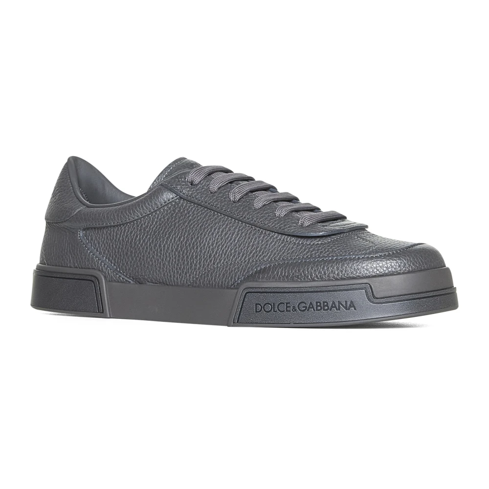 Dolce & Gabbana Grijze Sneakers met Vetersluiting Gray Heren